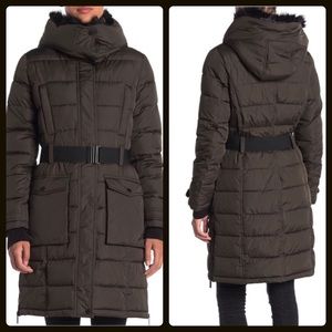 🔴ShipsAlone🔴French Connection Belted Puffer Coat
